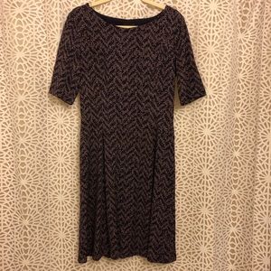 Purple patterned dress